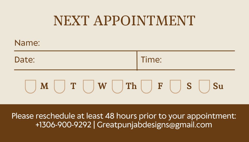 Appointment Card