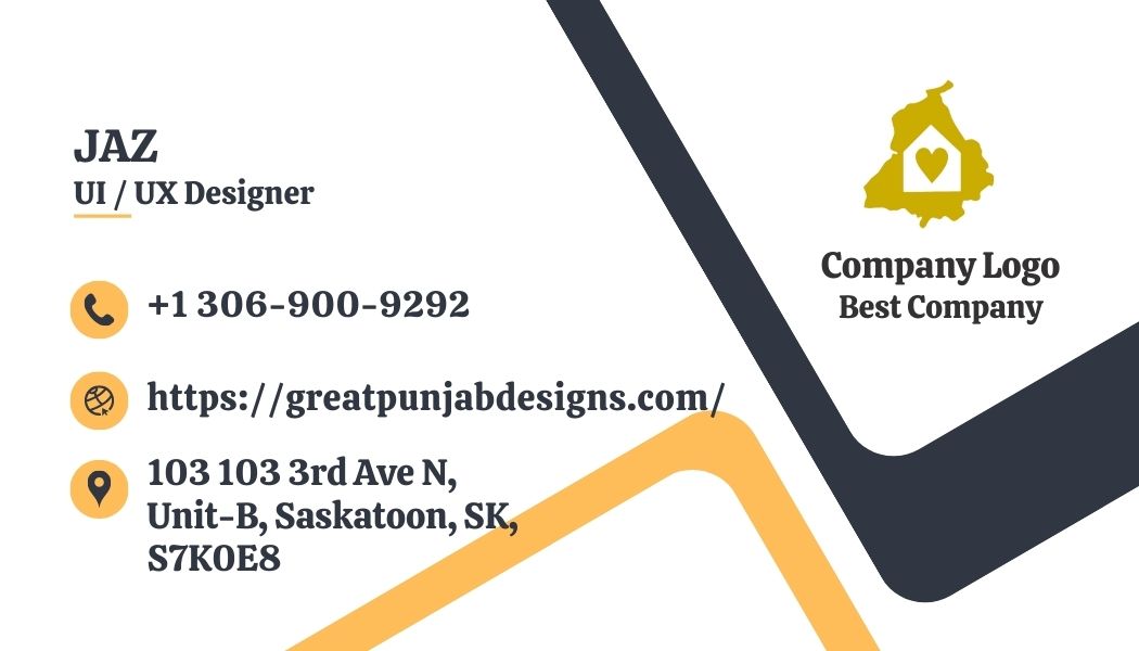 Simple and Designed business card